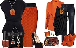 Как сочетать оранжевый цвет в одежде, правила комбинирования