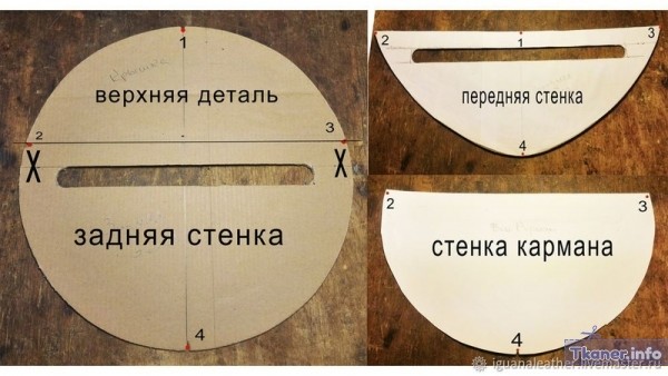 Классическая выкрой сумки бананки банан